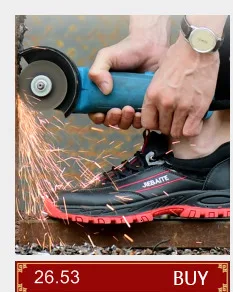 Мужская безопасная обувь дышащие летние ботинки женские нескользящие туфли со стальным носком, мужские рабочие туфли из сетчатого материала Большие размеры 36-45
