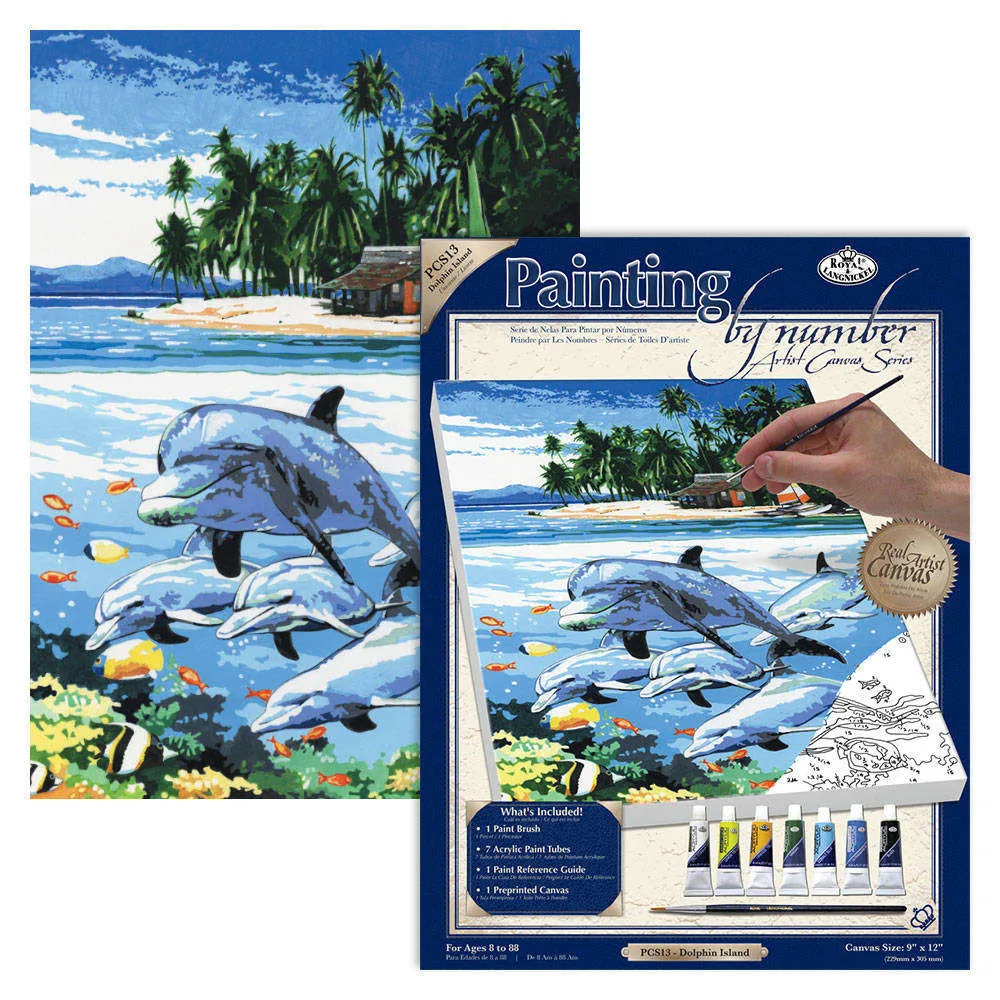 Home& Garden Arts,Crafts& Sewing Paint By Number Paint By Number Package ROYAL& LANGNICKEL 458403