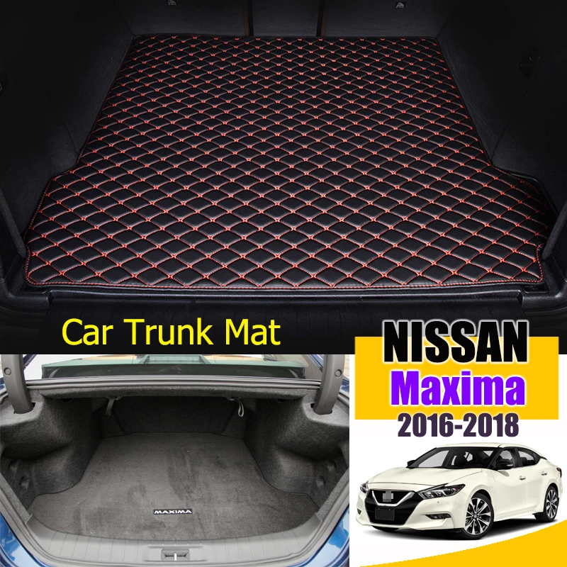 Кожаные Коврики для багажника под заказ Nissan Maxima 2016 2018 напольный коврик заднего поднос ковер грязь| |