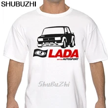 Shubuzhi Летняя мужская брендовая одежда с круглым вырезом Lada VFTS Autosport Rally белая или серая футболка wrc 2105 2107 WRC sbz3486