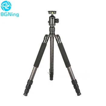 

BGNing Carbon Fiber Max Loading 10KG/14KG/20KG DSLR Camera Tripod Photography Stand Support w/ Panoramic Fine-tuning Gimbal Kit