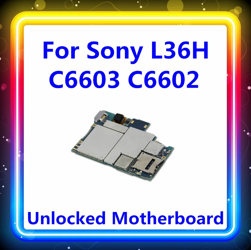 Для sony Xperia Z L36h C6602/C6603 материнская плата разблокированная с чипами материнская плата Android системная карта/плата C6602/C6603 телефонная панель