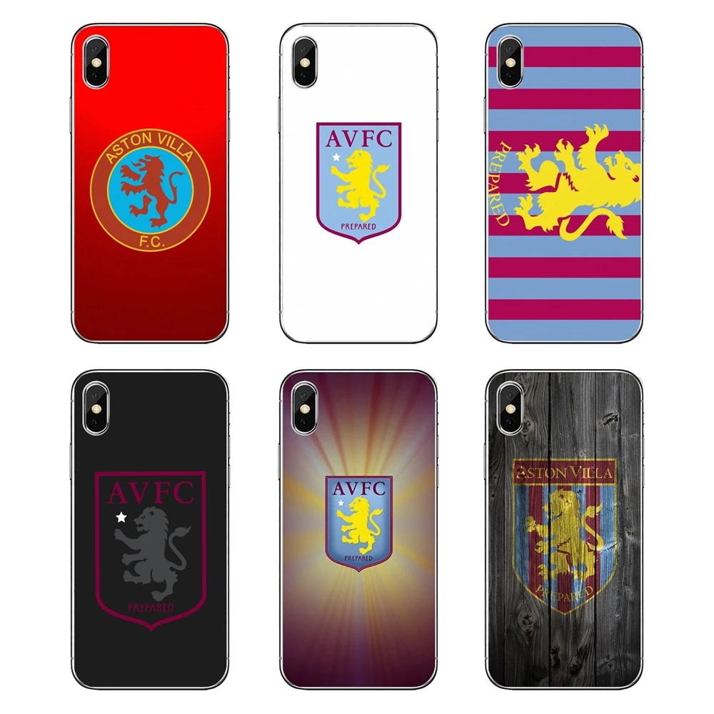 Aston Villa Football Club England Logo For Motorola Moto X4 E4 E5 G5 G5S G6 Z Z3 G3 C Play Plus Soft Transparent Shell Covers |