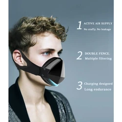 Masque électrique intelligent édition de luxe, anti poussière au formaldéhyde, pour le sport 