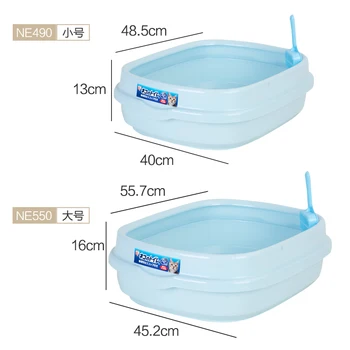 

Luxury Cat Litter Box Furniture Sift Home Garden Cat Litter Box Sandbox Caja Arena Gato Semi-closed Toilet For Pet OO50MS