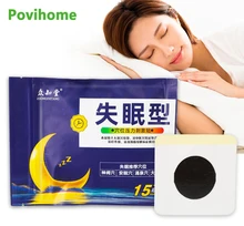 

15pcs/bag Insomnia Stickers Sleep Aid Patch Chinese Herbal Medicine Plaster Neurasthenia Soothing Massage Health Care