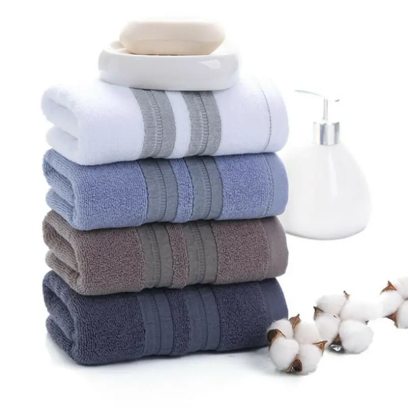 Thicken Absorbent Hand Sheet Water Wave Towel Comforting Simple Beach Towel Q