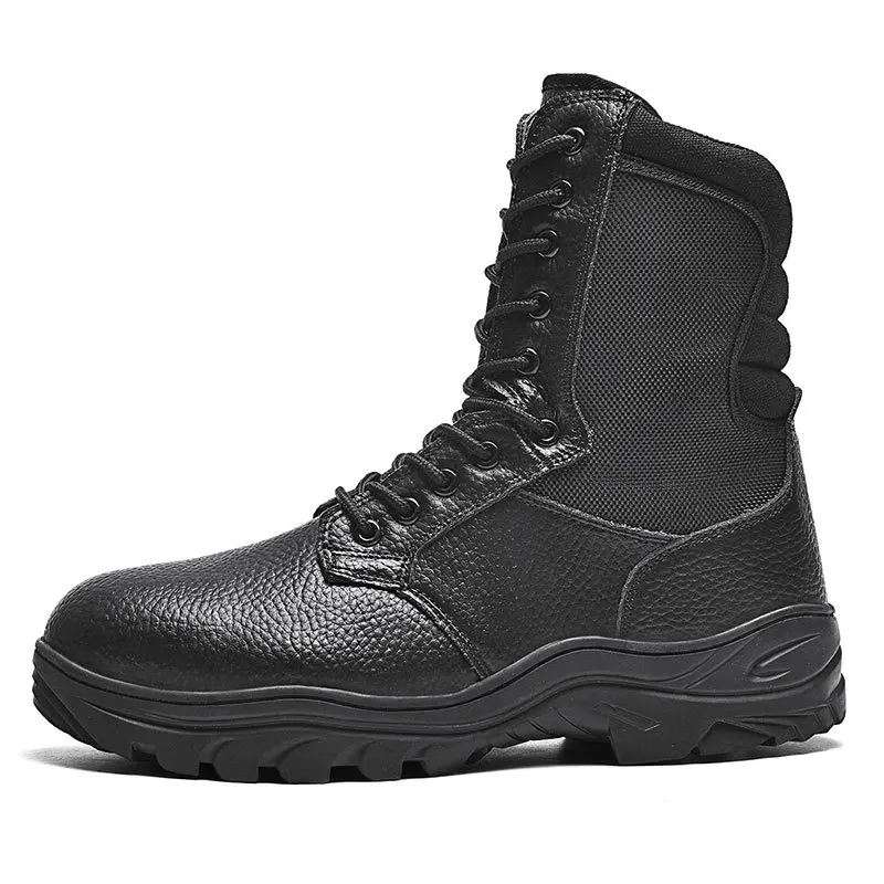 

new army tactical boots high-top steel head anti-pressure military desert combat sneakers trekking shoes desert Outdoor hiking