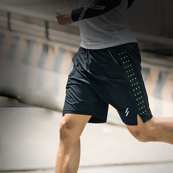 

Men Running Shorts Quick Drying Breathable Active Training Exercise Jogging Cycling Shorts Liner Polyester Spandex Body Building