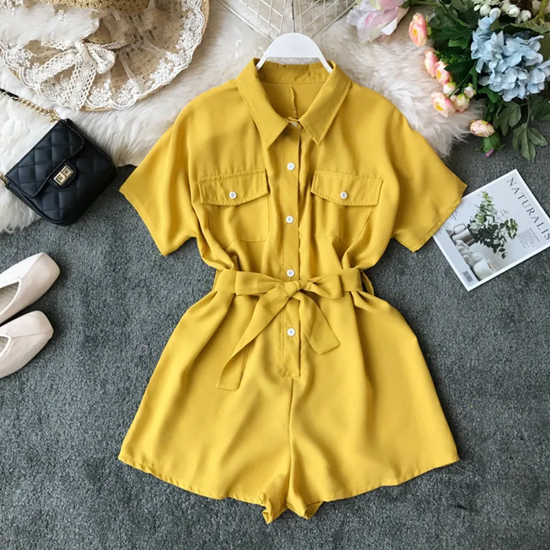 yellow rompers and jumpsuits