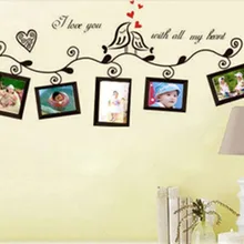 Фоторамка на стену colloaction AY640 черно-белые с рисунком Lovebirds кофейные настенные фотостикеры оптом