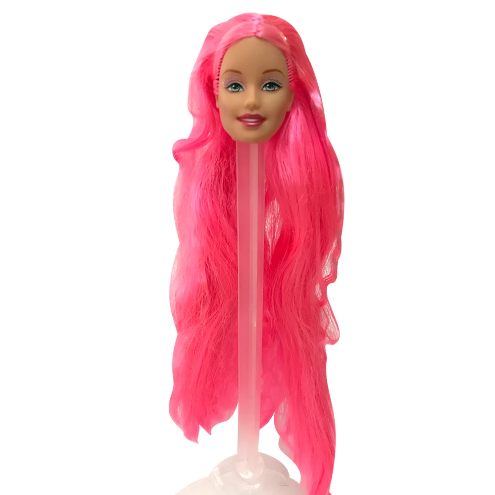 NK одна шт кукла голова с длинным Хаит для 30 см кукла подходит для 1/6 Куклы Аксессуары Лучший DIY подарок для девочек кукла 015 6X