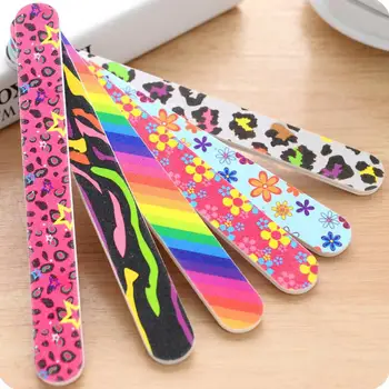 Cheap Fashion Printing Two-sided Nail File Nail Tool EVA Grind Manicure Setback Sand Bar Strip Grind Sand Block Nail File LX7683