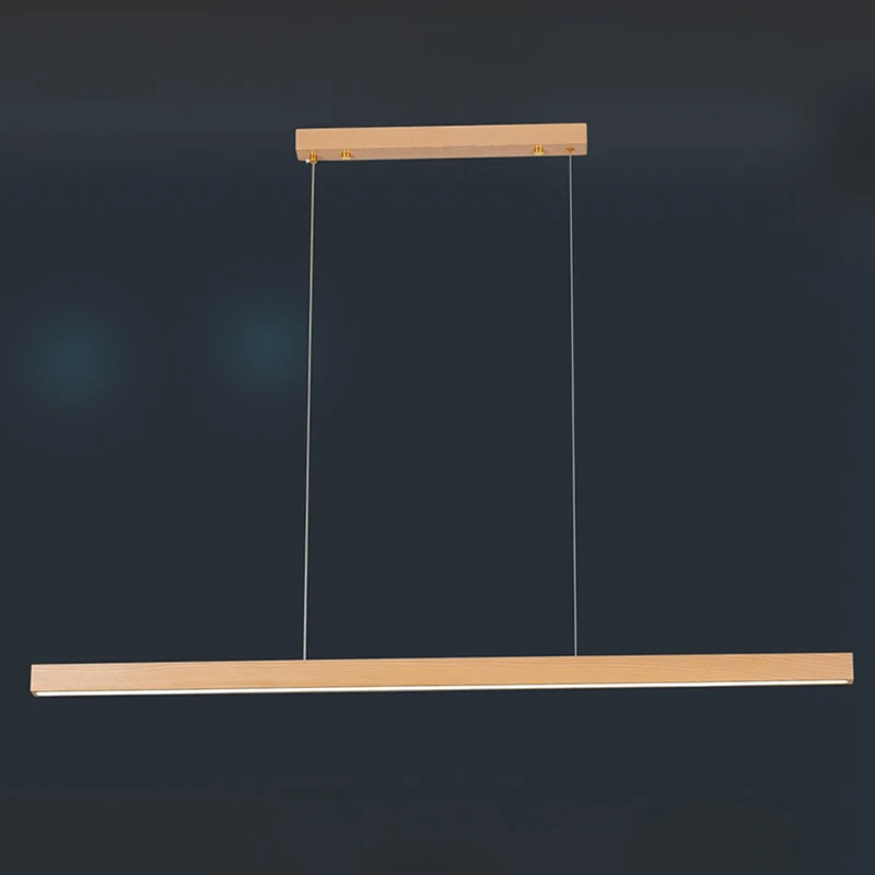 Nordic LED Wood Pendant Light Lighting for Dining Room Art Decor Home Office Kitchen Study Hanging Lights Indoor Lights Fixture