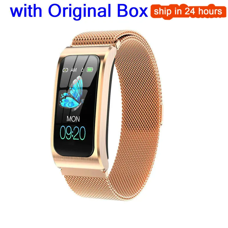 AK12 Smart Bracelet Color Screen IP68 Waterproof Women Smart Watch Heart Rate Monitor Cycle Activity Monitor Sports Band 
