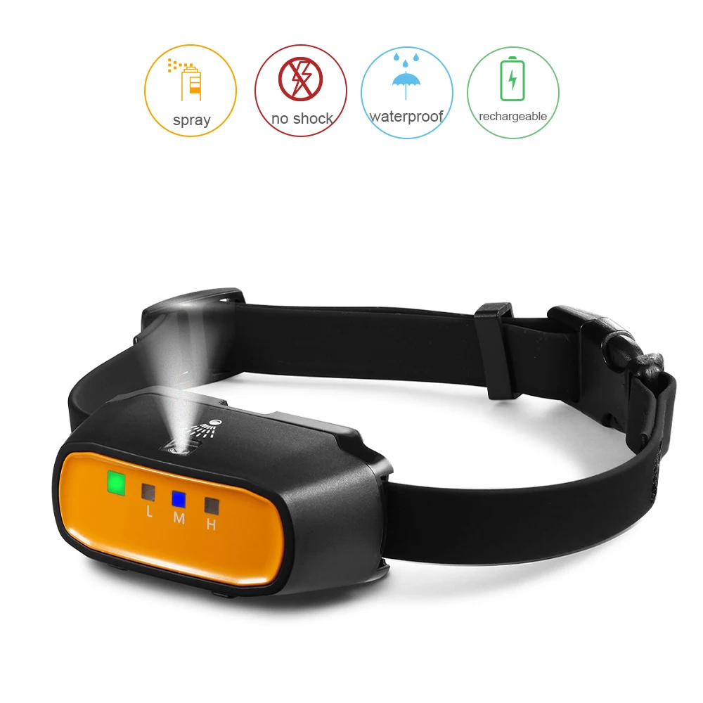 Анти Кора Воротник Спрей Собака безвредный USB Перезаряжаемый кора воротник