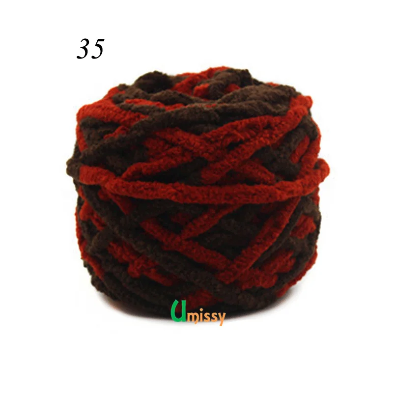 4 шт красочные толстые пряжи для вязания красивая шляпа шарф свитер обувь гигантская шерсть кашемировое одеяло пряжа - Цвет: 35 4pcs