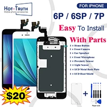 H41a51f95977c4c18a9762a8863f818d3z For iPhone 6 6S 7 LCD Full Assembly Complete Display For iPhone 6 6s 100% With 3D Touch Screen Camera+Button AAA+++ Replacement