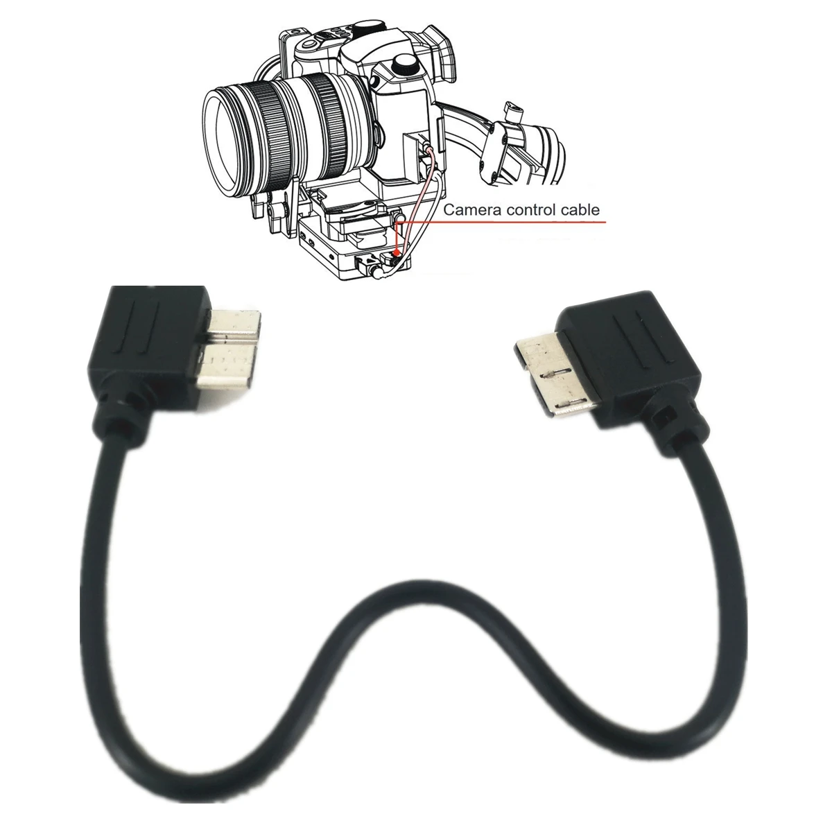 Usb 3 0 To Usb Micro Camera Control Cable For Zhiyun Crane 3 Lab Canon 1dx Mark 5ds R 5d Nikon D850 Crane3 Lab Gimbal Accessories Aliexpress