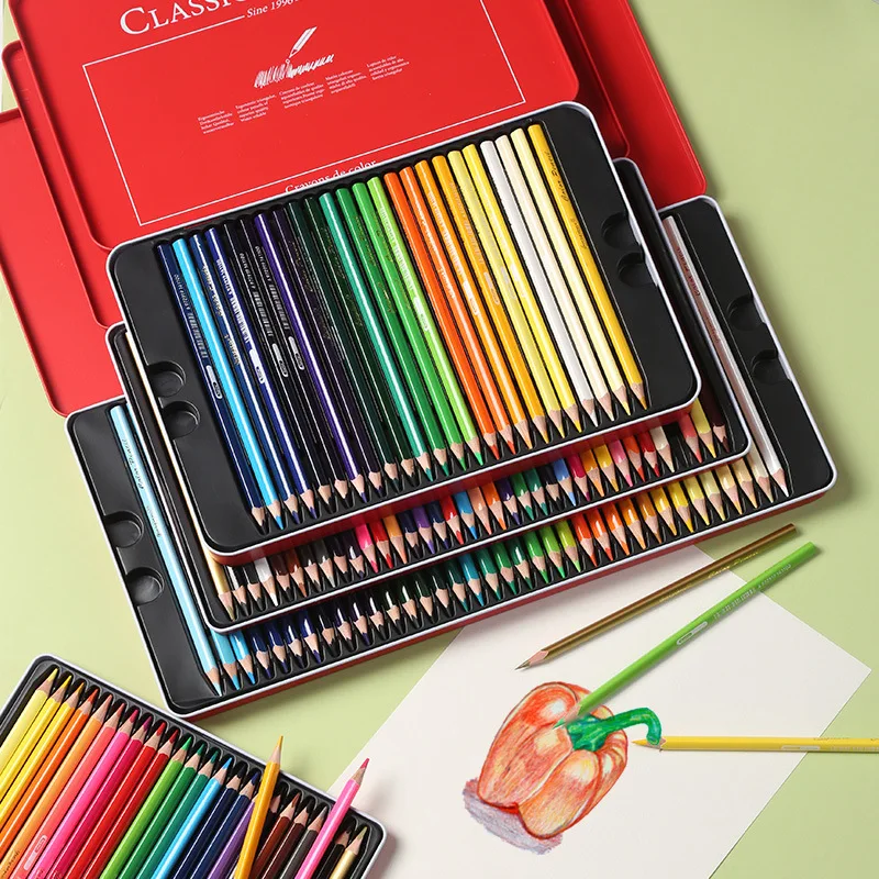 12/24/36/48/72 colori matite colorate set di spessore triangolo colorato Grassa log di pittura per bambini di disegno del fumetto rifornimenti di Arte matita - immagine 6