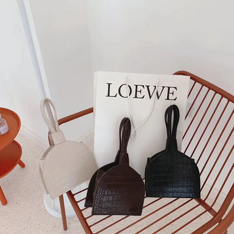 

2019 autumn and winter new stone pattern women's bag casual wild handbag light retro small square bag