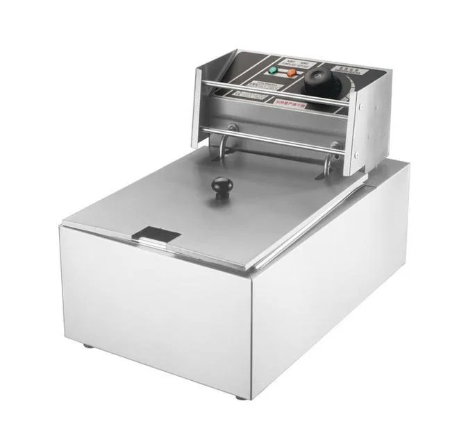 US $152.00 Free shipping 220v or 110v CE 8L Electric Deep Fryer Stainless Steel Frying Machine Commercial Or Household Fryer