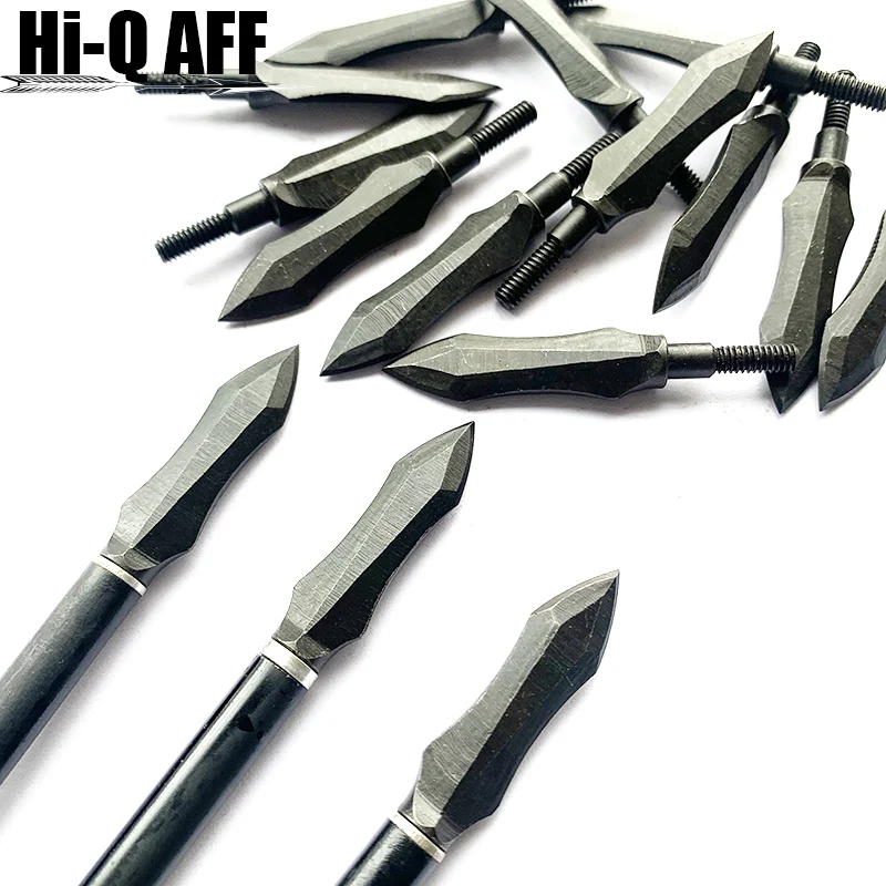 Black Broadheads Barbed Arrow Tips Arrowheads Fixed Blade Movable Blade