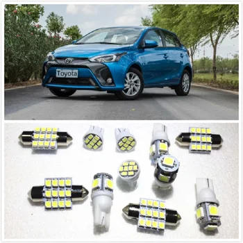 

11 set White LED Lights Interior Package 10 & 31mm Map Dome For Toyota Yaris Venza Tundra Tacoma TaragoAvanza Sienna 1990-2019