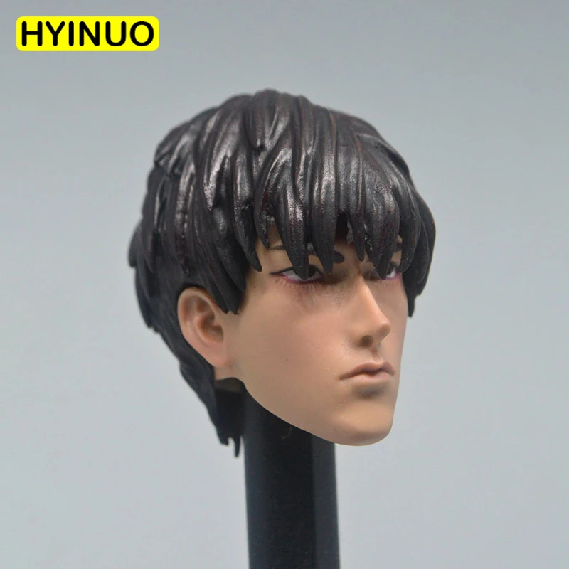 1/6Scale SLAM DUNK сильнейший школьник Shy Rukawa Kaede Rookie прическа голова Sculpt головная игра 12