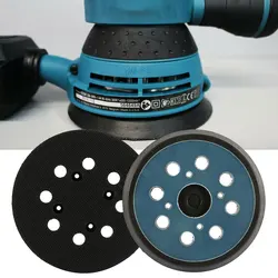 Disque de ponçage électrique Makita Orbital, 5 pouces, 8 trous, 125mm, boucle de crochet, support de ponçage 