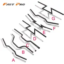 Универсальный руль мотоцикла с рукояткой Z-Bar 22 мм 7/" 25 мм 1" для Harley Yamaha Chopper Sportster Bobber Кафе Racer Touring