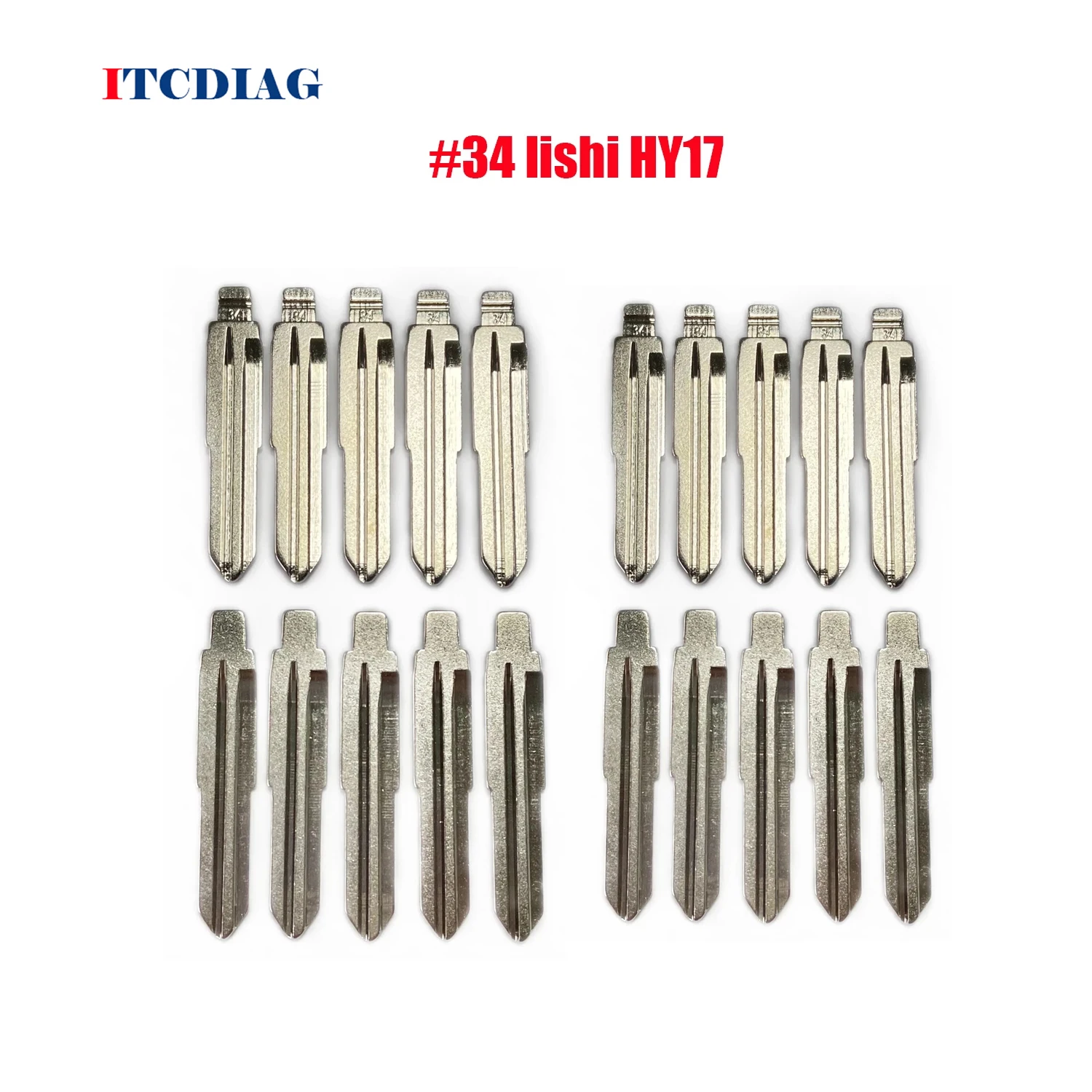20 pcs/lot #34 lishi HY17 Metal Blank Uncut Flip KD/VVDI Remote Key Blade for H-yundai A-CCENT MIS-TRA K-ia RI-O M-4 Key Blade