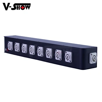 

1pc 8 Port Powercon Power Box For Dj Stage Lighting
