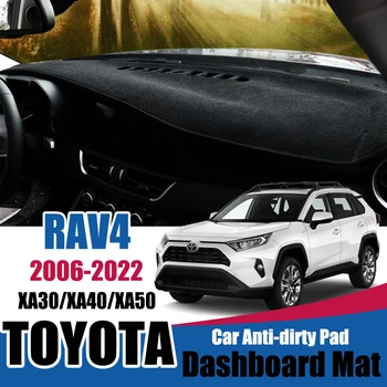 

Sunshade Dashmat Car Accessories for Toyota Rav4 XA30 XA40 XA50 2006~2020 RAV 4 30 40 50 Anti-Slip Mat Dashboard Cover Pad rug