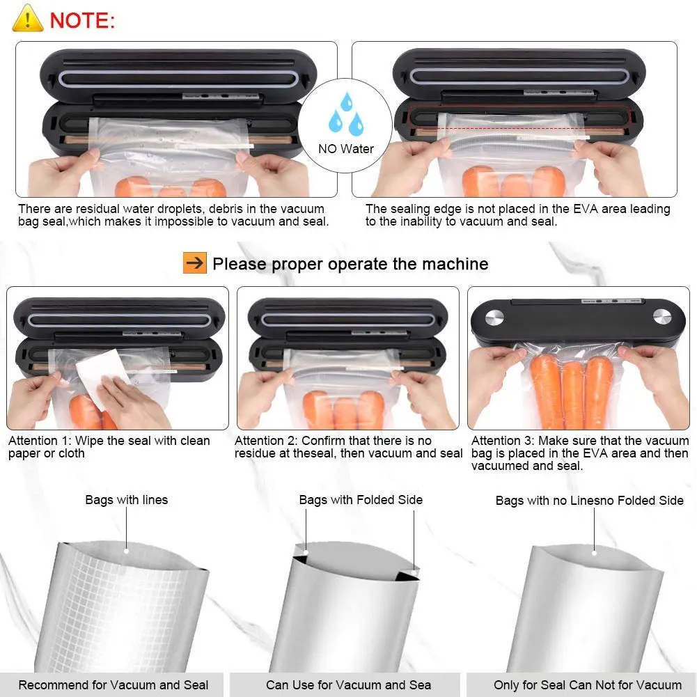 

Multifunctional Useful Portable Vacuum Sealer Automatic Food Saver Machine Household Vacuum Packaging Machine XH8Z