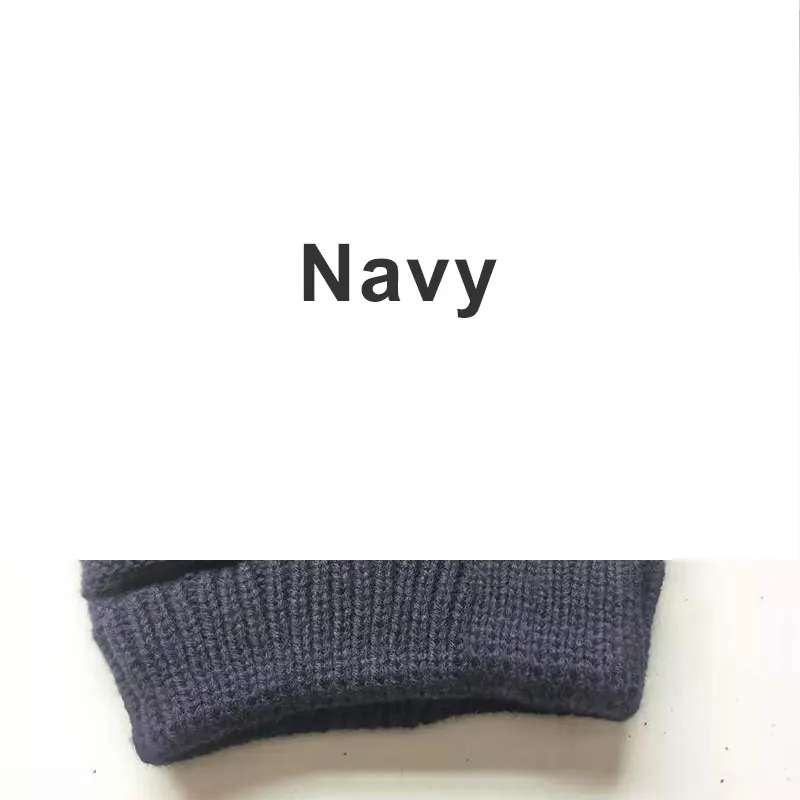 Navy Зимняя брендовая теплая шапка «конский хвост», женская шапка, мягкие вязаные зимние шапки бини для женщин, теплая шапка-булочка, зимняя шапка с биркой - Цвет: Navy