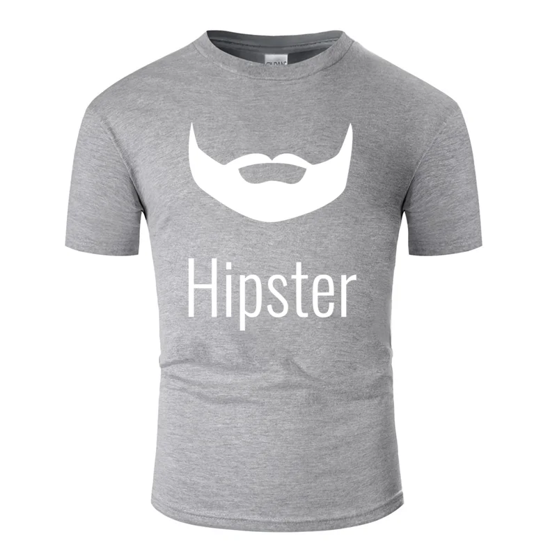 Men-Gray Забавная Повседневная Базовая футболка Hipster для мужчин белая мужская футболка большого размера S~ 5xl с рисунком хлопок комикс высшего качества - Цвет: Men-Gray