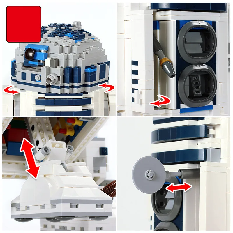 2137 шт. Звездные войны R2D2 Робот строительные блоки моделей, кирпичи, Обучающие Звездные войны 05043, игрушки для детей, мальчиков, рождественские подарки