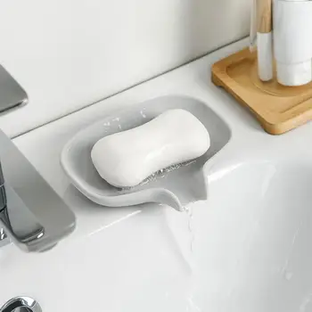 

Drain Silicone Soap Dishes Holder Shelf Soap Box Shower Rack For Home Bathroom Kitchen Draining Soap Holder Bathroom Accessories