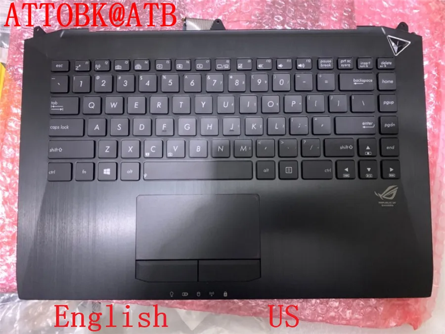 Новая английская клавиатура для ноутбука ASUS G46 G46V G46VW подсветка US черная
