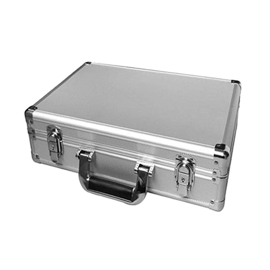 450 Capacity Aluminum Poker Chip Case - Black Interior - Casino Chip Storage & Carrying Case