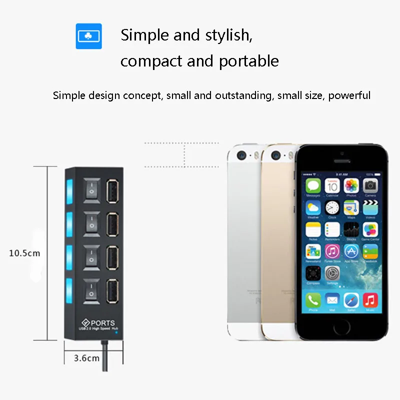 4-портовый независимый переключатель usb-хаб с подзарядкой от USB разветвитель usb c концентратор для macbook pro Ноутбук Тип c концентратор Мульти usb 2,0
