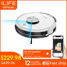 ILIFE L100 robot vacuum cleaner, LDS laser navigation, carpet pressurization, Smart Planned WIFI App Remote Control,Draw Clean