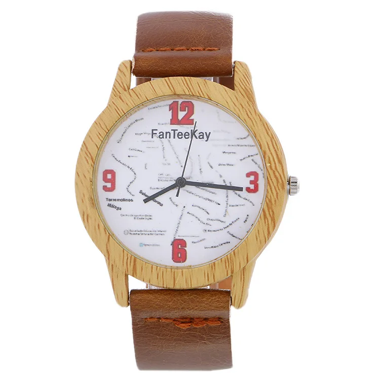

Student Watches 2019 Creative Design Wristwatch FashionLeather Strap Watch Simple Retro Male Clock Relojes Para Hombre 16-12-9