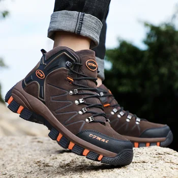 

New men's climbing shoes outdoor non-slip tie with four seasons of casual shoes