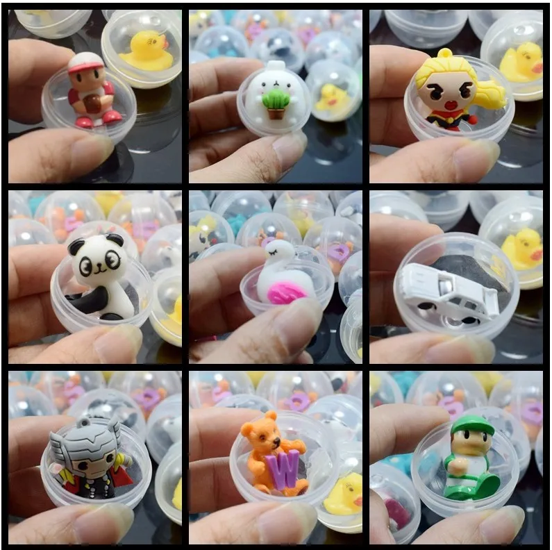 

10PCS Surprise Egg Transparent Ball Capsule Toy Children's Birthday Gift Baby Party Guest Gift Souvenir Surprises Box Giveaway