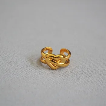 

Creative Non-Mainstream Design Cupid Lovely Woven Knotted Open Ring for Women