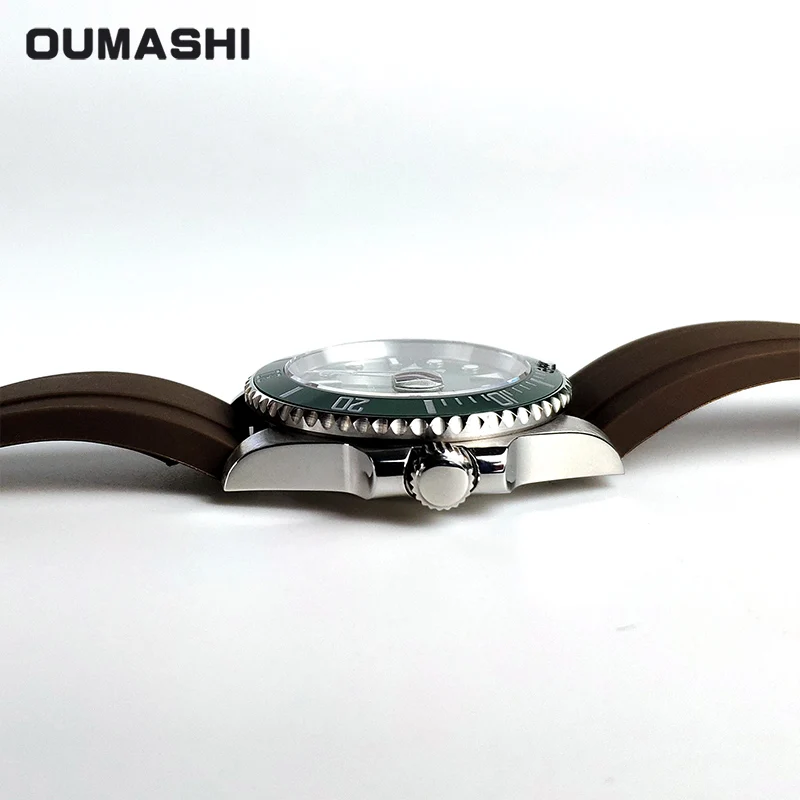 OUMASHI 40 мм автоматические часы мужские 116610 брендовые Роскошные сапфировые механические наручные часы из нержавеющей стали 20 бар
