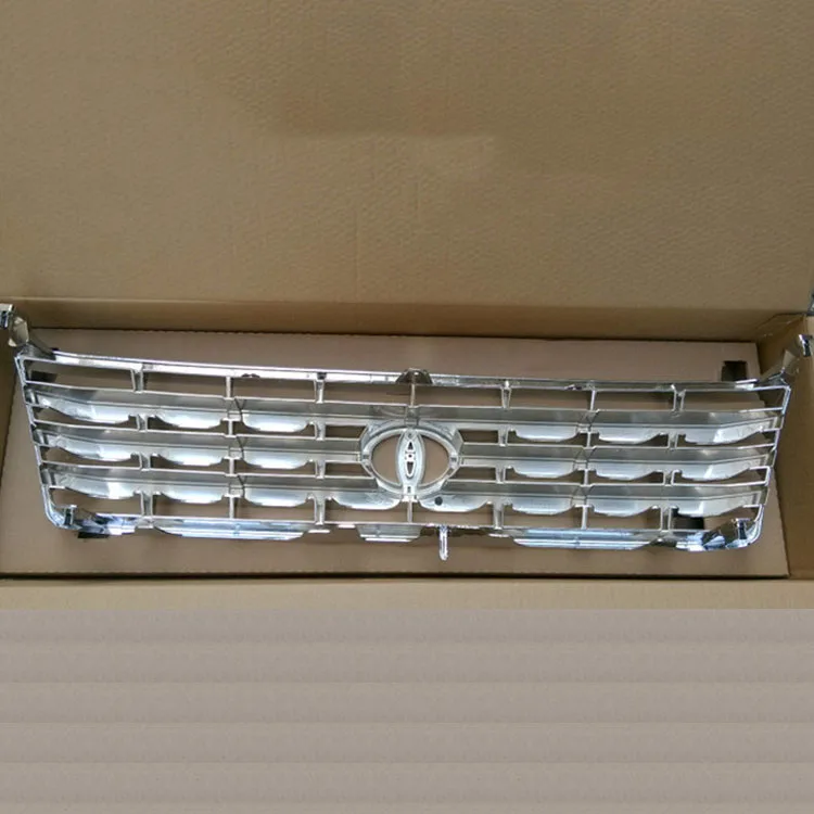 Для Toyota Prado LC90 3400 2700 1996-2002 ABS Хромированная передняя решетка бампера вентиляционная решетка отверстие отделка автомобиля Стайлинг Аксессуары 1 шт
