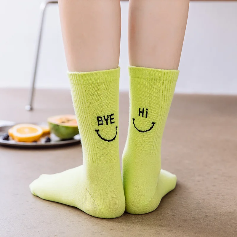 

2020 Autumn and Winter Korean-style Online Celebrity Long Socks New Style Hi Pile Style Tube Socks Female Rainbow Street Very Co